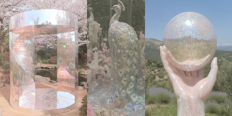 Luxury Outdoor Art Installation Photos generated by undefined