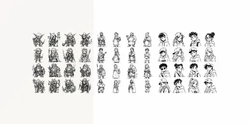Quirky Character Grid Generator generated by chatgpt-image
