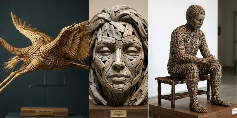 Organic Sculptural Form Portraits generated by undefined