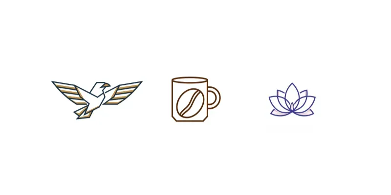 Minimalist Vector Lineart Logos generated by undefined