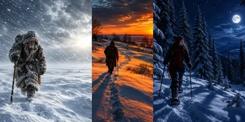 Winters' Lone Paths generated by chatgpt-image