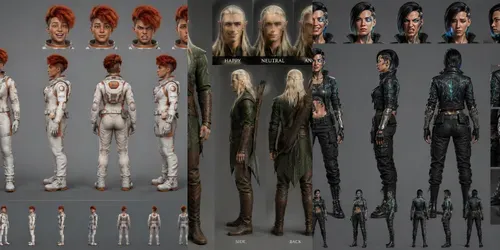 Character Design Turnaround Sheets generated by chatgpt-image