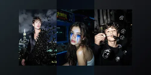 Surreal Nightlife Flash Portraits generated by chatgpt-image