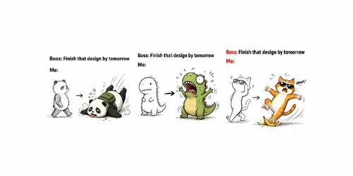 Funny Work Meme Cartoons generated by chatgpt-image