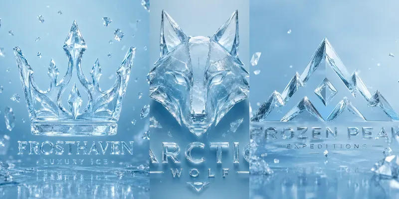 Frozen Crystal Logo Aesthetics generated by undefined