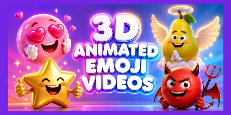 Animated 3d Emoji Loops generated by undefined