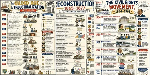 Us History Timelines Sketchnotes generated by chatgpt-image