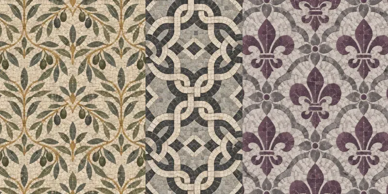 Mosaic Floor Seamless Patterns