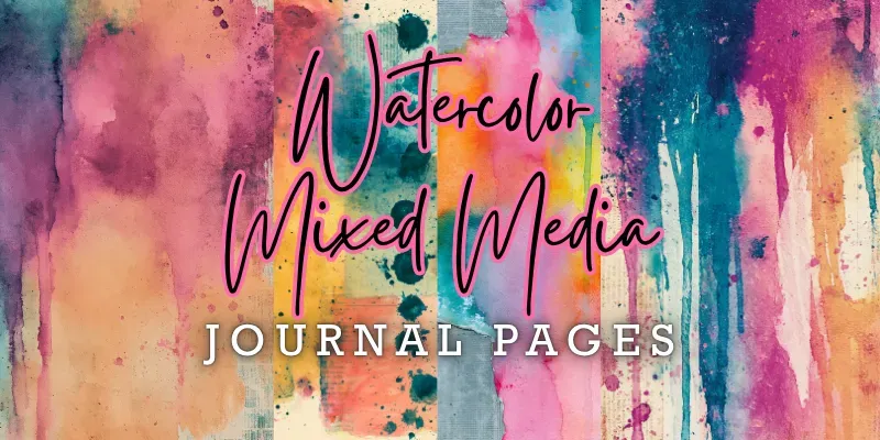 Watercolor Mixed Media Journal Pages generated by undefined