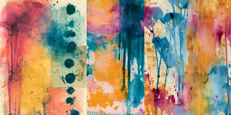 Watercolor Mixed Media Journal Pages generated by undefined