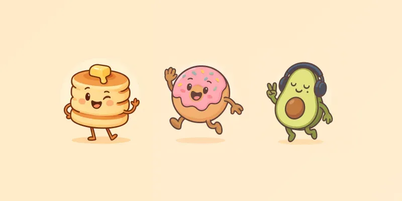 Cute Characters For Kids Cartoon Style generated by undefined