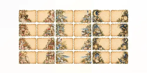 Vintage Parchment Cards generated by chatgpt-image