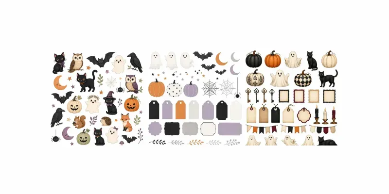 Spooky Luxe Halloween Scraps generated by undefined