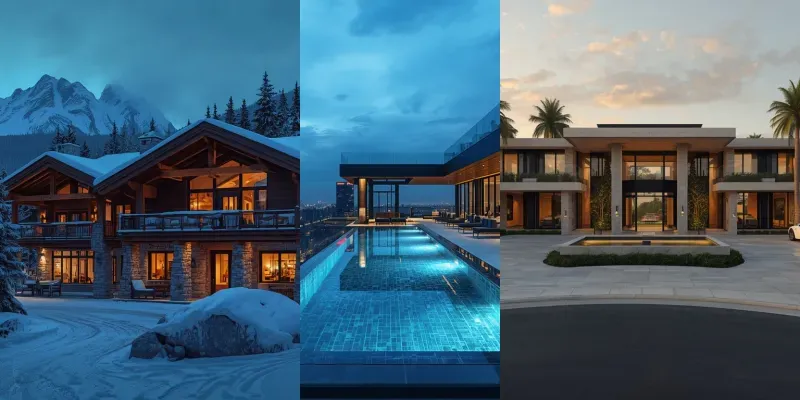 Ultra Luxury Real Estate Scenes generated by undefined