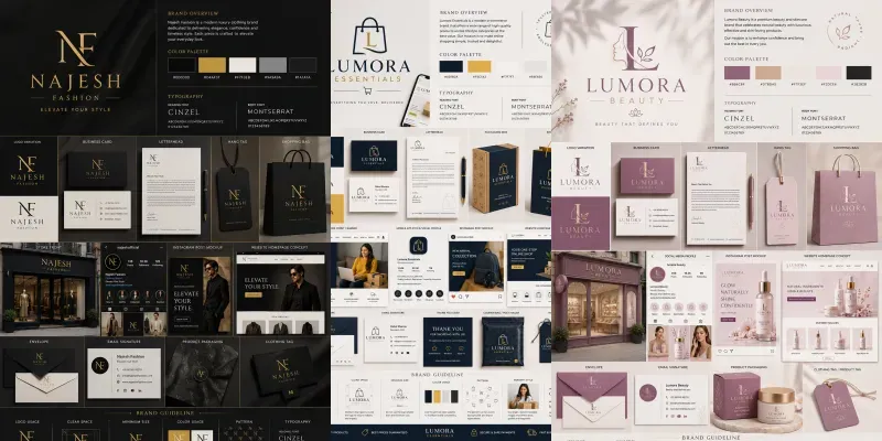Premium Brand Identity Designs generated by undefined