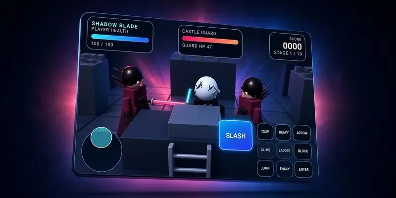 Shadow Blade Castle Siege 3D Anime