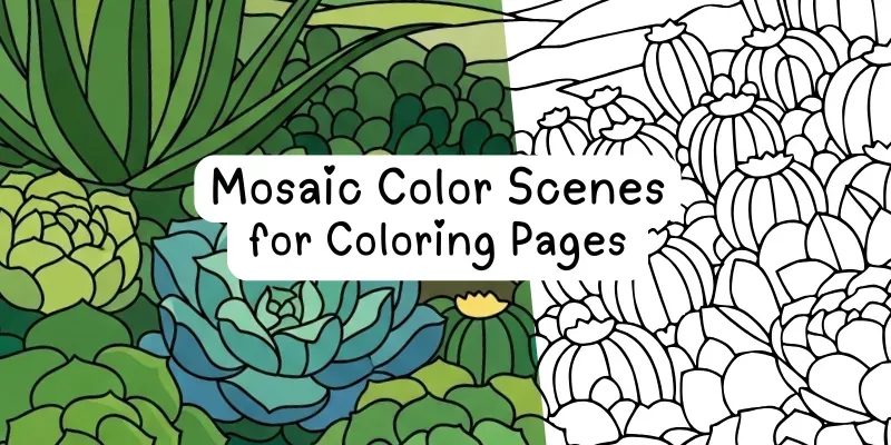 KDP Master Mosaic Coloring Scene Creators generated by undefined