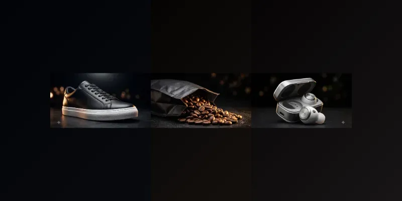 Dark Studio Product Photography Systems generated by undefined