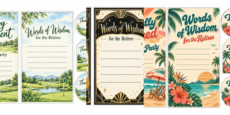 Retirement Party Invitation Sets