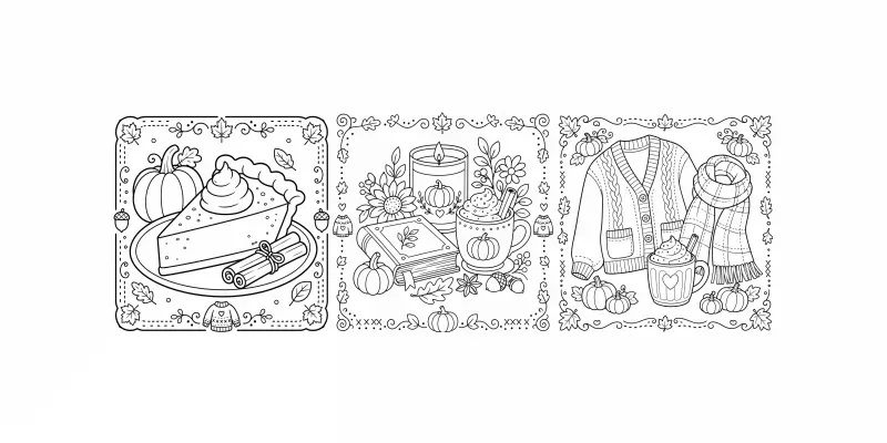 Bold Easy Pumpkin Spice Life Colorings generated by undefined