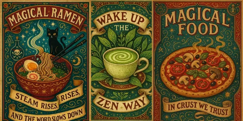 Food Drink Magical Vintage Poster Art generated by undefined