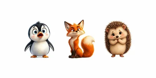 Whimsical Cartoon Animal Portraits generated by chatgpt-image