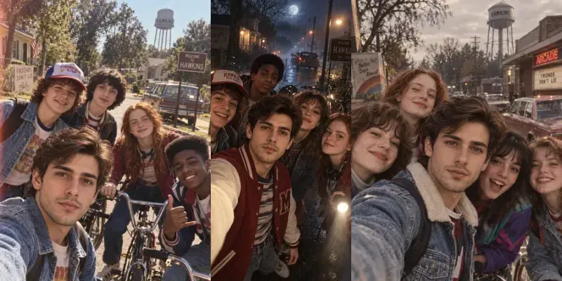 Stranger Things Selfie Vibes generated by undefined