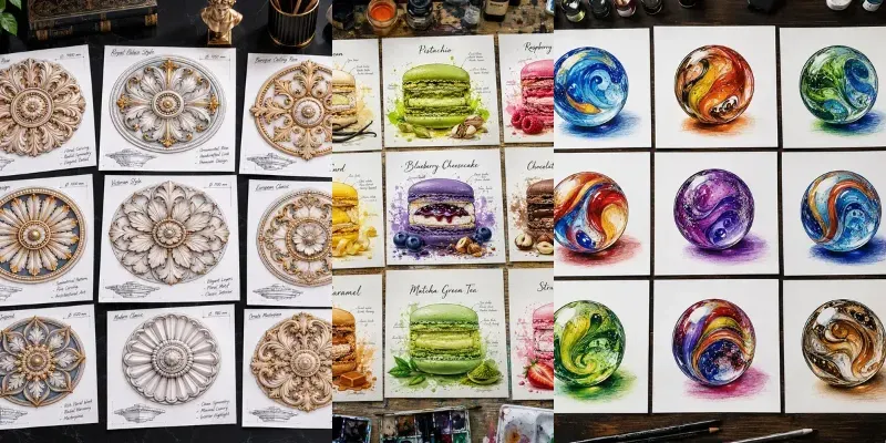 Top View Pop Art Sheet Collections generated by undefined