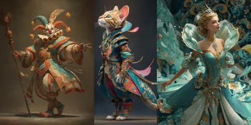 Capricious Characters generated by midjourney