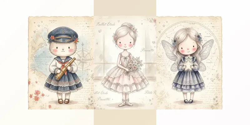 Cute Character Templates generated by undefined
