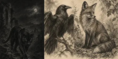 Dark Academia Wildlife Generator generated by chatgpt-image