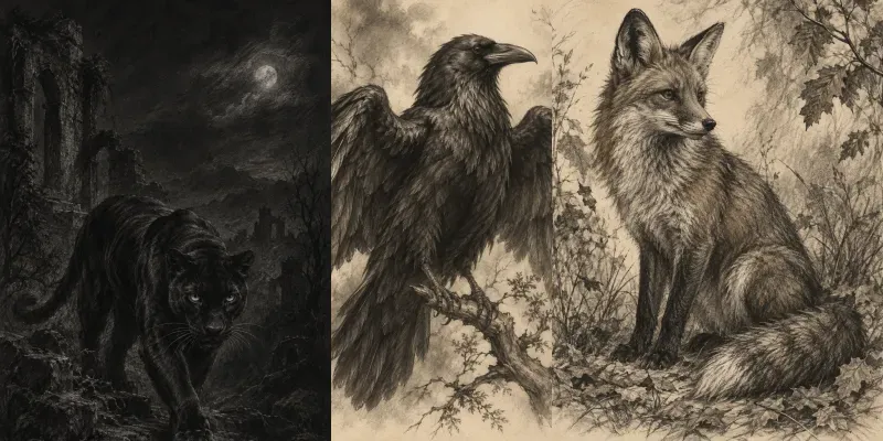 Dark Academia Wildlife Generator generated by undefined