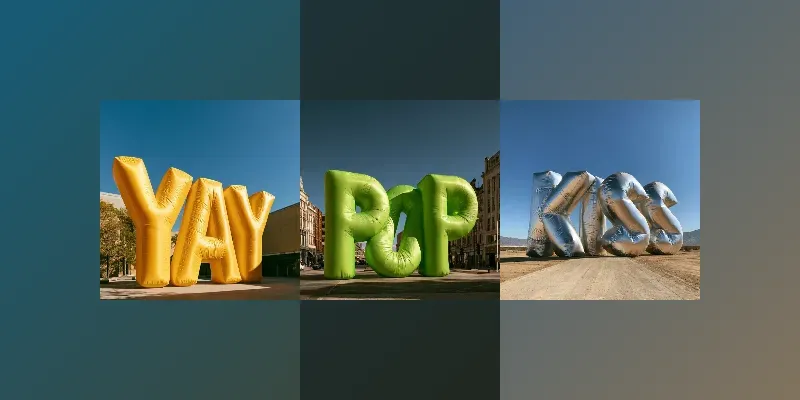 Giant Inflatable Typography