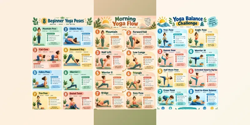 3D Yoga Poses Charts generated by undefined
