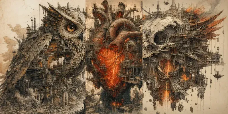 Surreal Architectural Megafusion Art generated by undefined