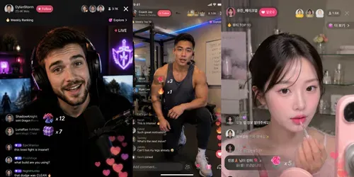 Social Media Live Broadcast Screens generated by chatgpt-image