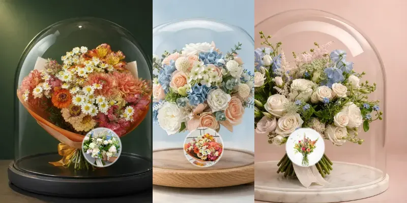 Bouquets To 3D Keepsake Domes generated by undefined