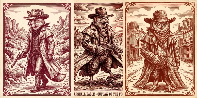 Red Duotone Vintage Woodcut Art generated by undefined