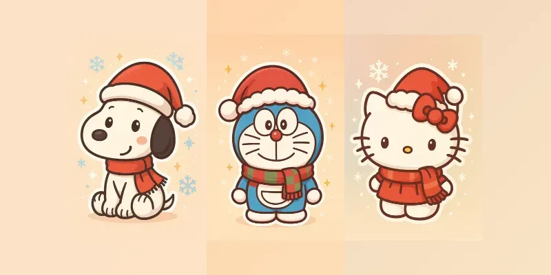 Kawaii Holiday Sticker Generators generated by undefined