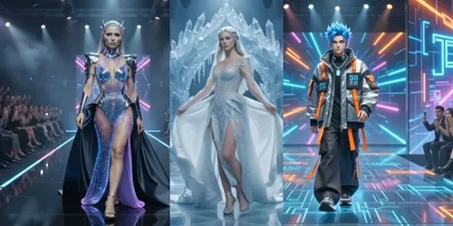 Viral Fashion Runways generated by veo