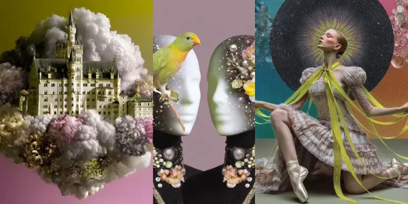 Dreamcore Psychedelic Portrait Art generated by undefined