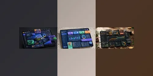 Claymorphic 3D Tablet Dashboard Mockups generated by chatgpt-image