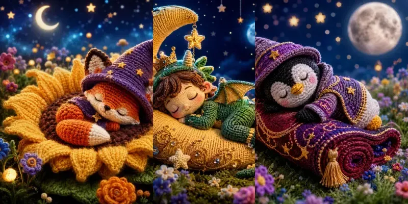 Dreamy Crochet Fantasy Friends Set generated by undefined