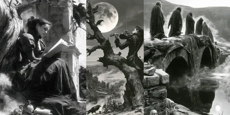 Gothic Noir Dreamscapes generated by undefined