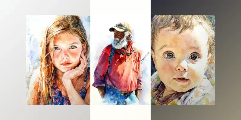 Joyful Art Portraits generated by undefined