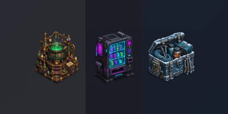 Isometric Pixel Asset Generator generated by undefined