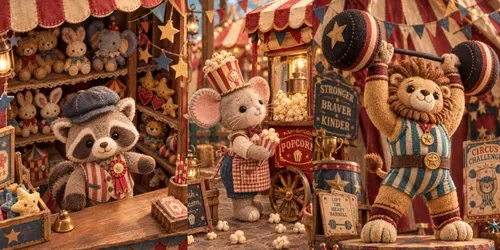 Vintage Circus Plushie Creators generated by chatgpt-image