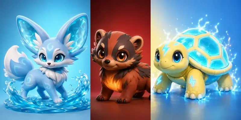 3D Chibi Creaturecollectors generated by undefined