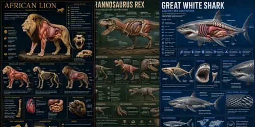 3D Animal Anatomy Infographics generated by chatgpt-image