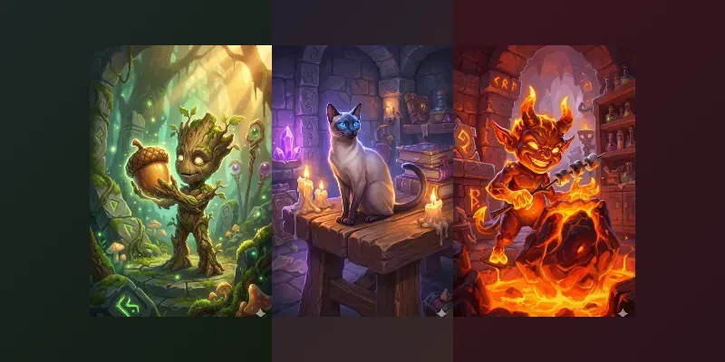 Digital Hearthstone Illustrations generated by undefined